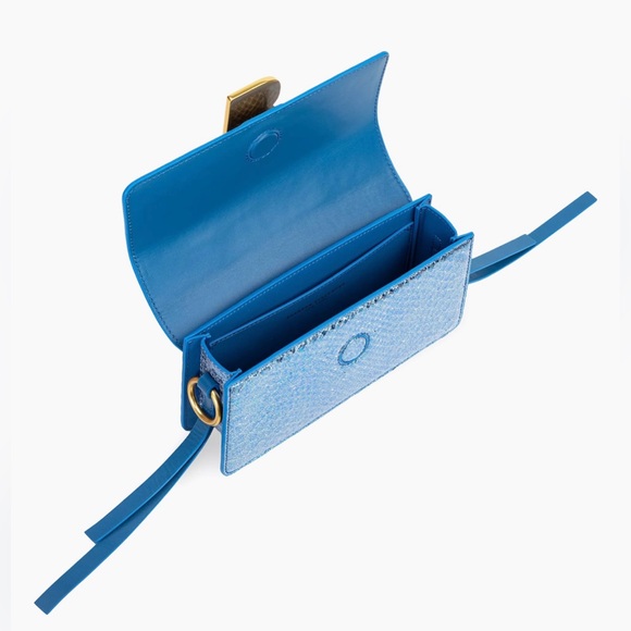 Brandon Blackwood Nia Metallic Python Shoulder Bag - Picture 4 of 16